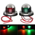 Luci di Navigazione, Luci di Via, Barca, Luce a LED, per Barche, Imbarcazione, 2 pezzi, 12V, Rosso, Verde