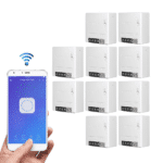 10PCS SONOFF Mini R2 Smart Switch a due vie 10A AC100-240V Funziona con Amazon Alexa Google Home Nest Supporta la modalità DIY Consente di eseguire il flashing del firmware