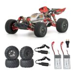 Auto Radiocomandata XLF F18 FLYHAL FC650 Scala 1:14 2.4G Brushless RC Auto da Corsa Alta Velocità 70 km/h con Due Batterie e Set di Pneumatici