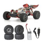 Auto Radiocomandata XLF F18 Scala 1:14 2.4G Motore Brushless RC Auto da Corsa Alta Velocità 75 km/h con Set di 4 Pneumatici Aggiuntivi