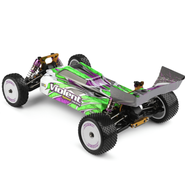 Wltoys 104002 Scala 1:10 2.4G 4WD Auto RC con Motore Brushless Alta Potenza ad Alta Velocità, Telaio in Metallo 10