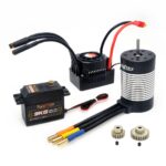 Racerstar 3660 2600KV/3300KV/3800KV Motore Brushless 60A ESC 9KG Servo w/M0.6 Ingranaggi In Metallo per Wltoys 104001 RC Auto Ricambi