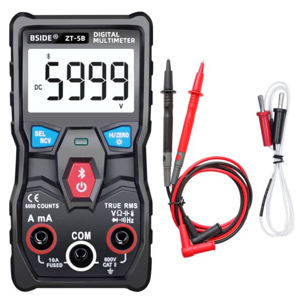 BSIDE ZT-5B Multimetro Digitale Bluetooth Smart T-RMS Voltmetro Amperometro Auto Range Tester NCV 2