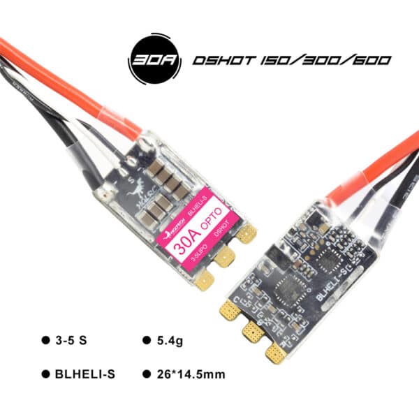 HGLRC 30A 30AMP 2-5S BLHeli_S 16,5 BB2 Brushless ESC Dshot600 pronto per RC Drone FPV Racing 12