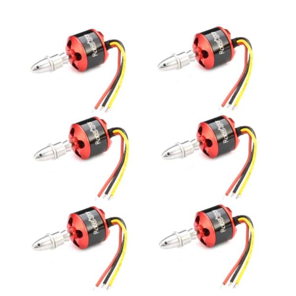 6PCS Racerstar BR2212 1400KV 2-4S Brushless Motore Senza Spazzole per RC Modelli 1