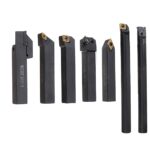 Set Di Supporto Per Utensili Di Tornitura Barra per Tornio 7pcs 16mm con Inserti