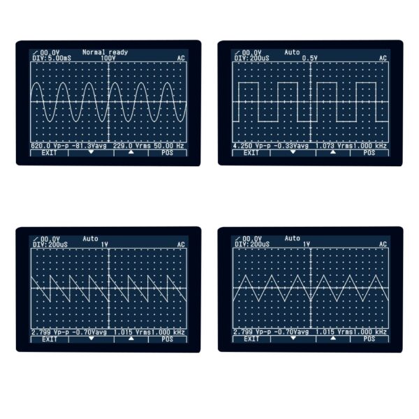 Multimetro MUSTOOL MDS8207 con archiviazione intelligente 2 in 1 Digitale 40MHz 200Msps/S Oscilloscopio AUTO, OSC 6000 conteggi, RMS DMM AC/DC Tester di tensione corrente 7