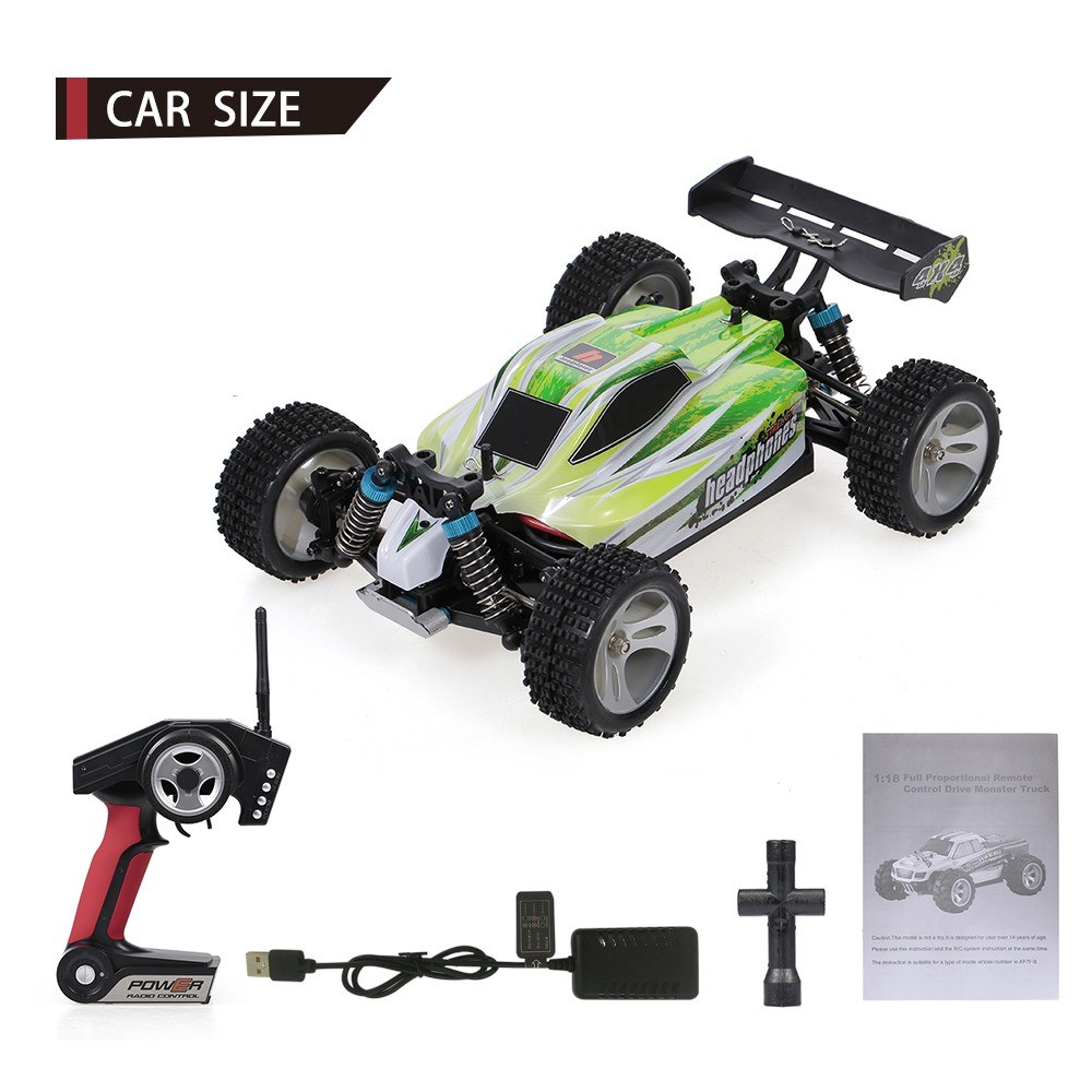 WLtoys A959-B Scala 1:18 2.4GHz 4WD 70KM / H Off Road RC Auto Ad Alta ...