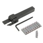 MGEHR1212-3 Barra Supporto Utensile da Troncatura per Taglio Tornio con 10PCS lame Inserti MGMN300