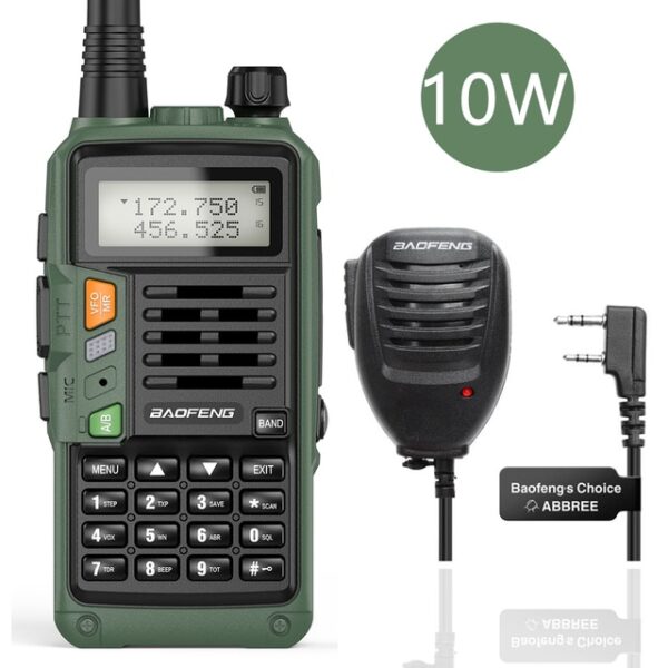 BAOFENG UV-S9 Plus Tri-Band 10W Con Caricatore USB Ricetrasmettitore Portatile VHF/UHF 1