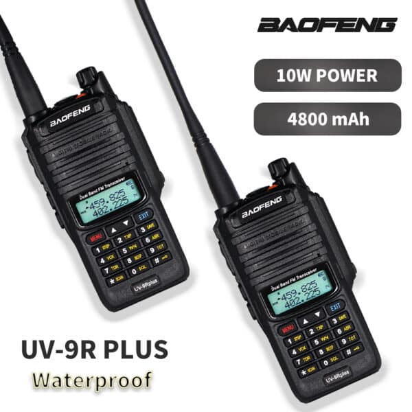 Baofeng UV-9R Plus Ricetrasmettitore Portatile 10W VHF/UHF Impermeabile IP67 4