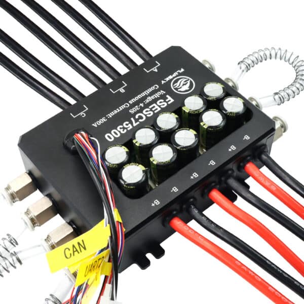 Flipsky FSESC 75300 84V 84V Alta Corrente 350A ESC Base Su Vesc con Cassa in Alluminio Contenitore di Raffreddamento ad Acqua per E-Foil Robot Combattimento 3