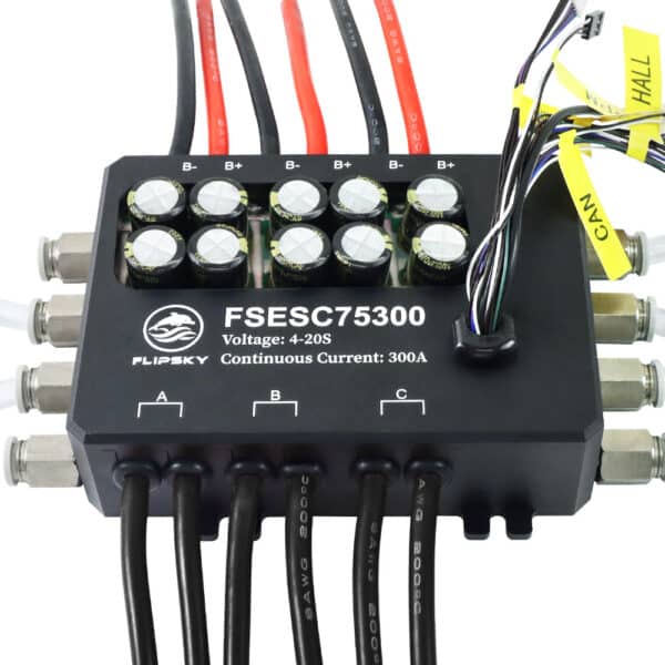 Flipsky FSESC 75300 84V 84V Alta Corrente 350A ESC Base Su Vesc con Cassa in Alluminio Contenitore di Raffreddamento ad Acqua per E-Foil Robot Combattimento 6