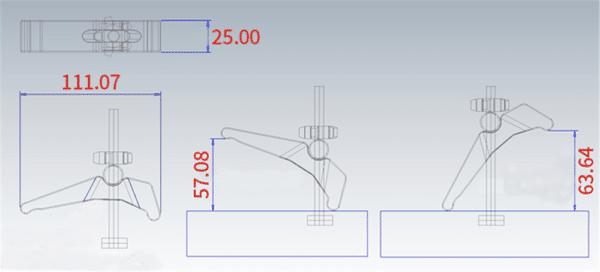 HONGDUI Morsetto Rapido per T-Slot T-Track 16