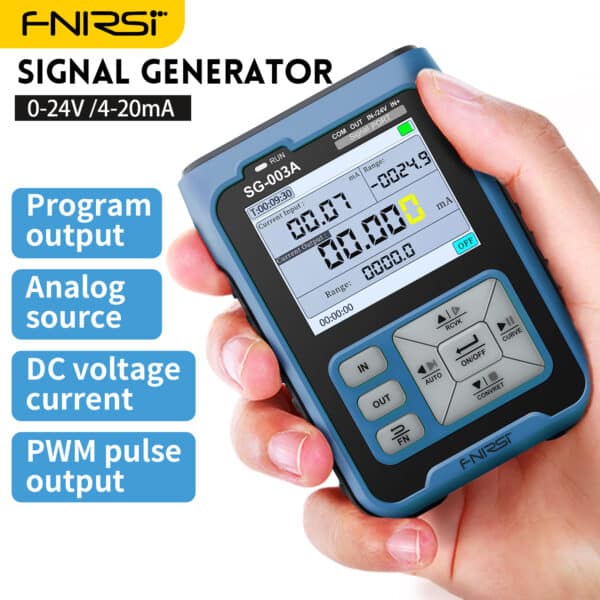 FNIRSI SG-003A Generatore di Segnale Multifunzione Palmare 0-24V 4-20mA Calibratore di Resistenza, Corrente, Tensione 0-24V 4