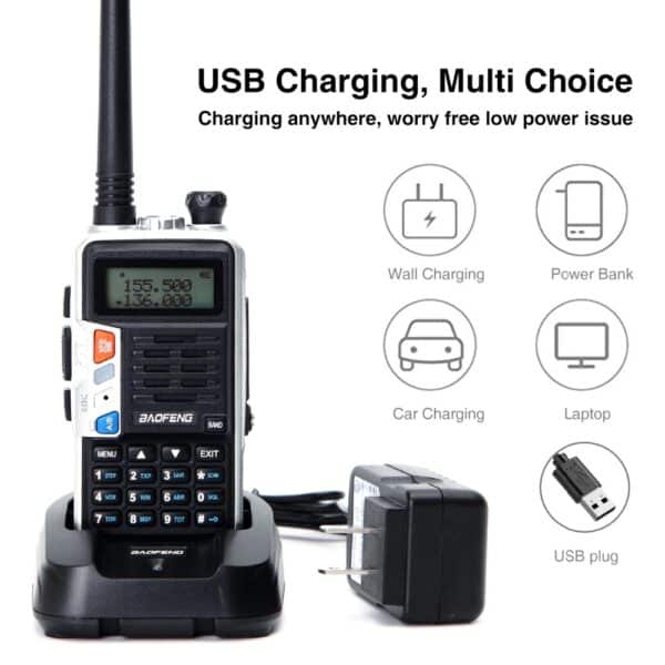 BaoFeng UV-S9 Plus Ricetrasmettitore Portatile Tri-Band 10W VHF UHF 5