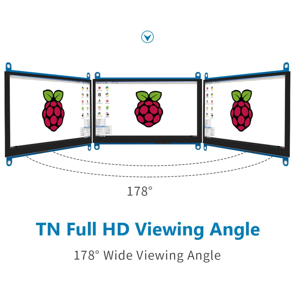 Touch monitor 7 pollici per Raspberry Pi monitor portatile schermo lcd