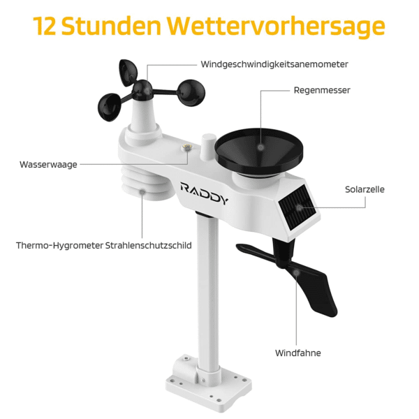 Raddy WF-100C Lite 13-In-1 Stazione Meteo