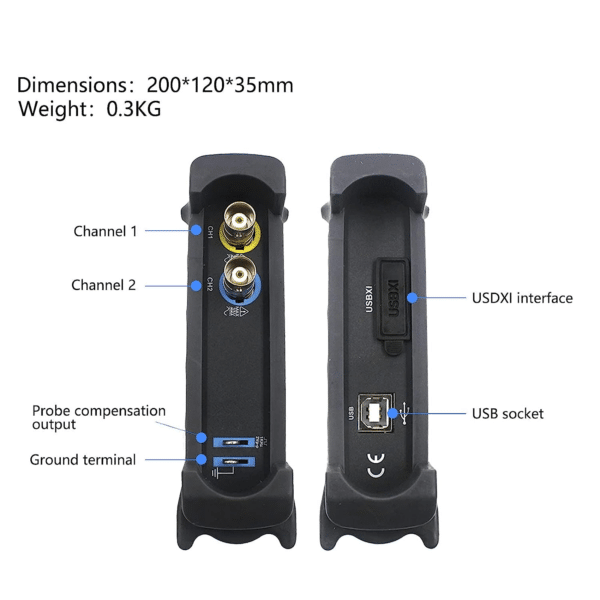 Hantek 6022BE Oscilloscopio per PC