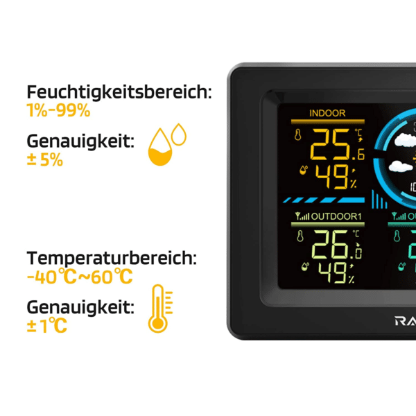 Raddy WF-60C 12-IN-1 Stazione Meteo