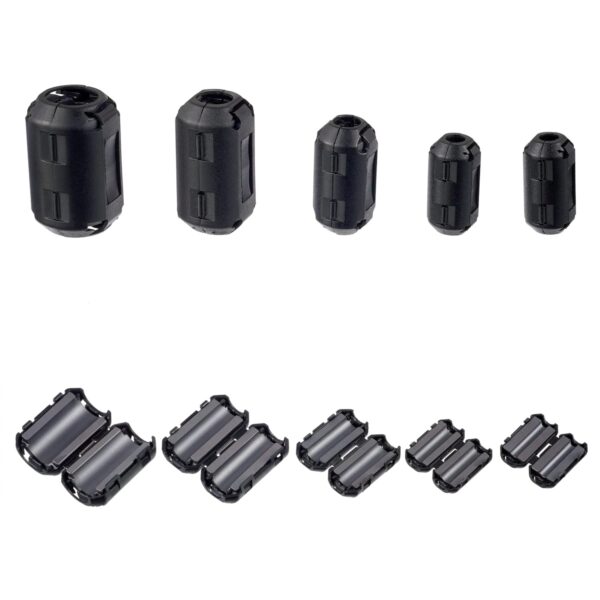 28 Pezzi Clip per Cavo Anello Ferrite Nucleo RFI EMI Elimina Rientro RF