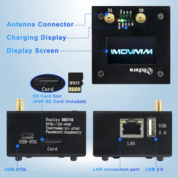 MMDVM Duplex Hotspot P25 DMR YSF NXDN DMR Dual Band