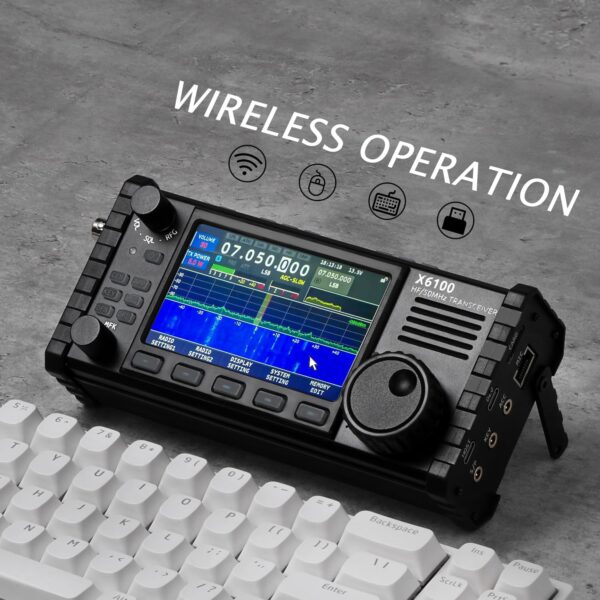 Xiegu X6100 Ricetrasmettitore SDR HF All Mode 10W con Bluetooth e ATU