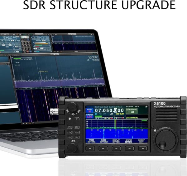 Xiegu X6100 Ricetrasmettitore SDR HF All Mode 10W con Bluetooth e ATU