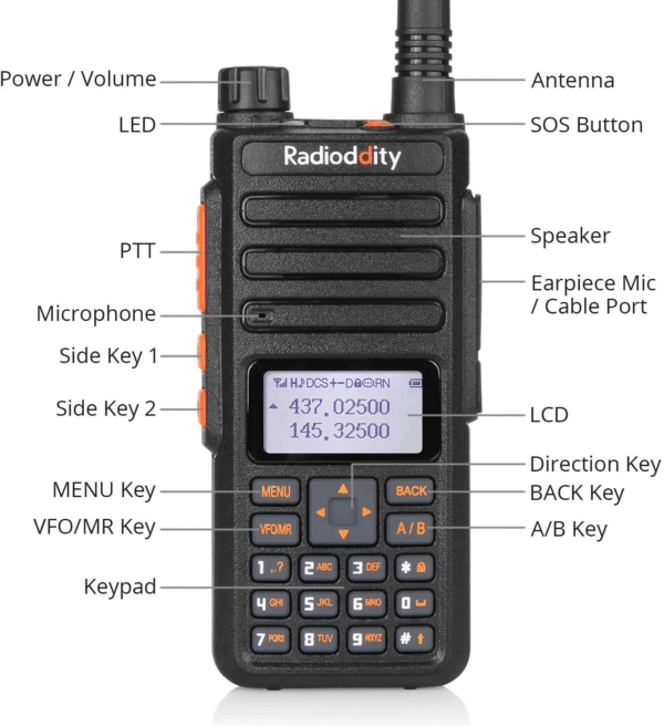 Radioddity GA-510 Portatile Dual Band 10W VHF/UHF