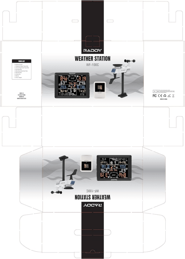 Raddy WF-100C Stazione Meteo Professionale