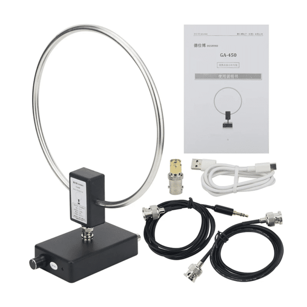 Antenna Loop Attiva GA-450 GA450 Antenna Radio Onde Medie Corte 2.30-30MHz per Scanner Ricevitore SDR