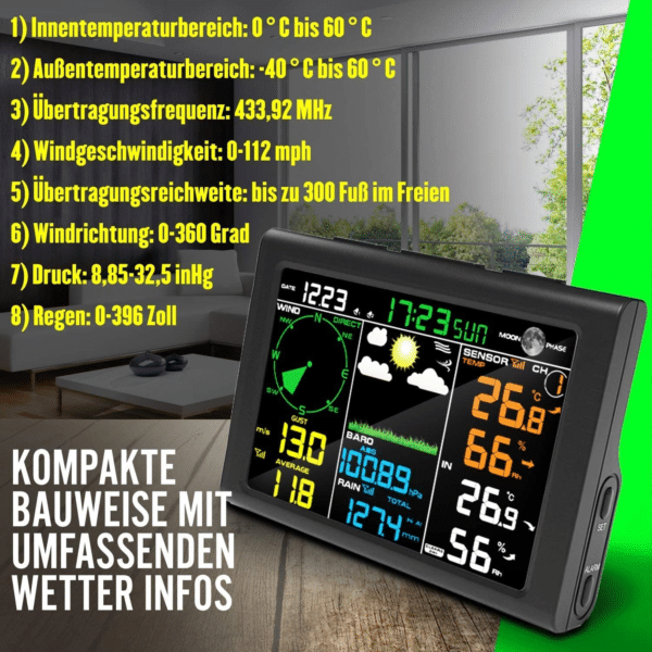 Sainlogic Stazione Meteo Wireless 8 in 1