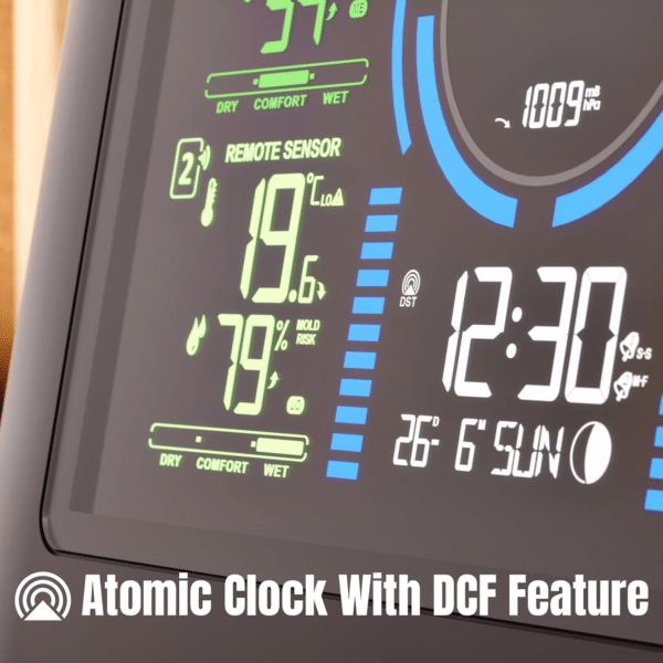 Raddy WF-80C Stazione Meteo con 3 Sensori Esterni