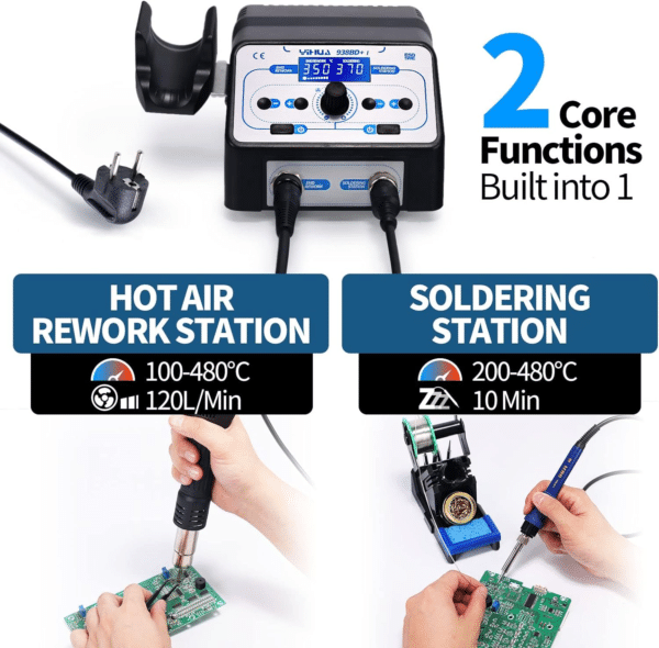YIHUA 938BD+ I Stazione Saldante Dissaldante Ad Aria Calda