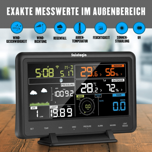 Sainlogic Stazione Meteorologica Wireless Professionale