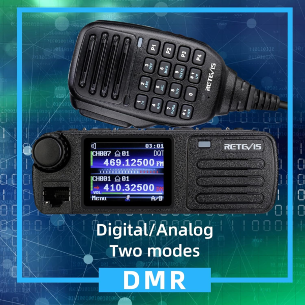 Retevis RT73 Ricetrasmettitore DMR Veicolare Dual Band