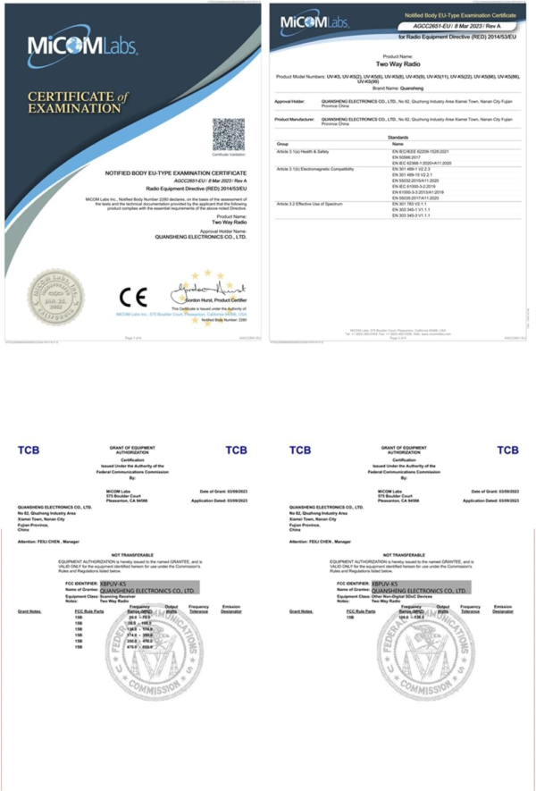 QUANSHENG UVK5(8) Ricetrasmettitore Portatile AM/FM/DTMF