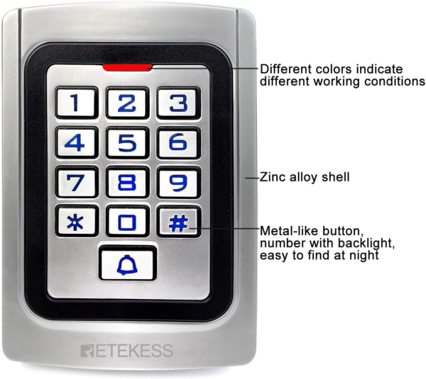 Retekess T-AC04 Tastiera Controllo Accessi