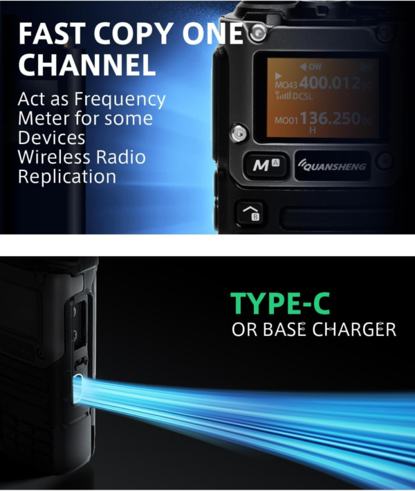 QUANSHENG UVK5(8) Ricetrasmettitore Portatile AM/FM/DTMF