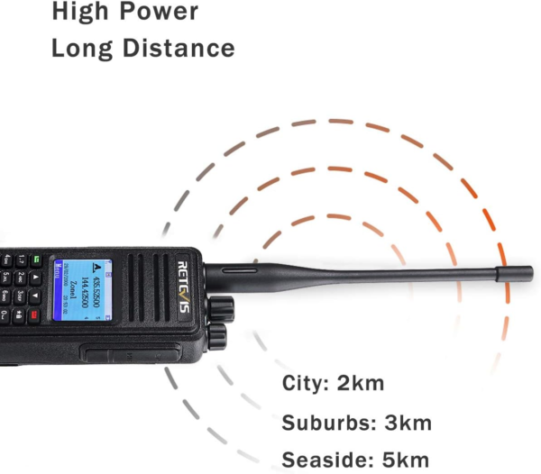 Retevis RT3S Ricetrasmettitore Portatile DMR VHF UHF GPS APRS 5W