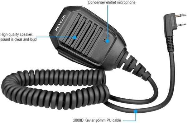 Retevis Microfono 2 Pin