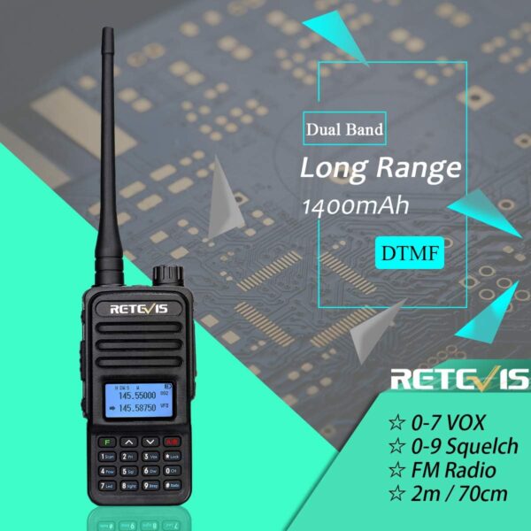 Retevis RT85 Ricetrasmettitore Portatile VHF UHF