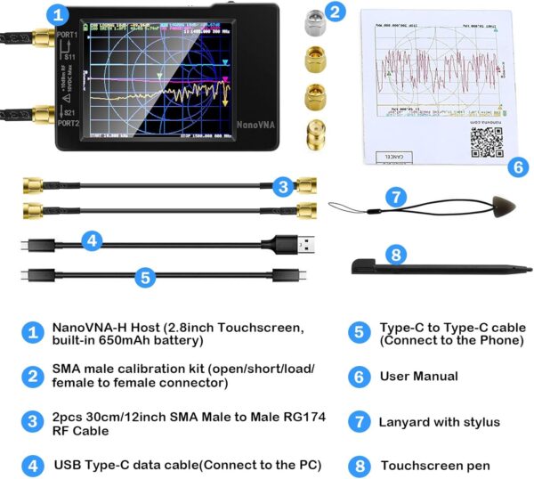 NanoVNA-H Analizzatore d’Antenna Versione V3.6