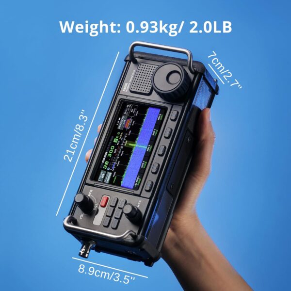 Radio HF Portatile X6200, Ricevitore Hf/50Mhz/Wfm/Air Con Sistema Di Scansione Diretta RF, Batteria Rimovibile Da 3200 Mah, Display LC Da 10 Cm, Supporta La Modulazione SSB/CW/AM/NFM/DIGI/WFM