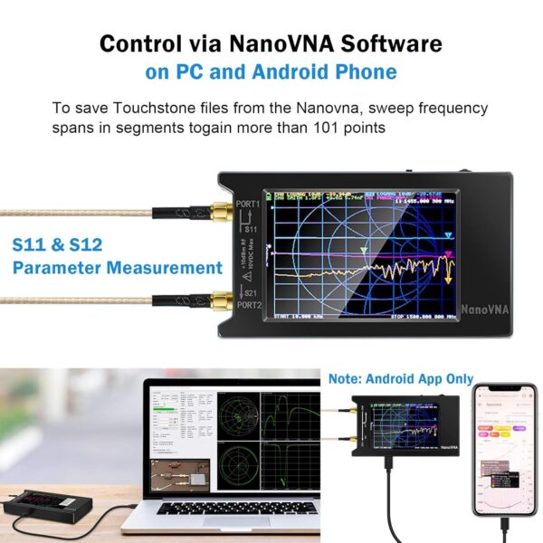 NanoVNA H4 Analizzatore d’antenna V4.3 10KHz-1.5 GHz