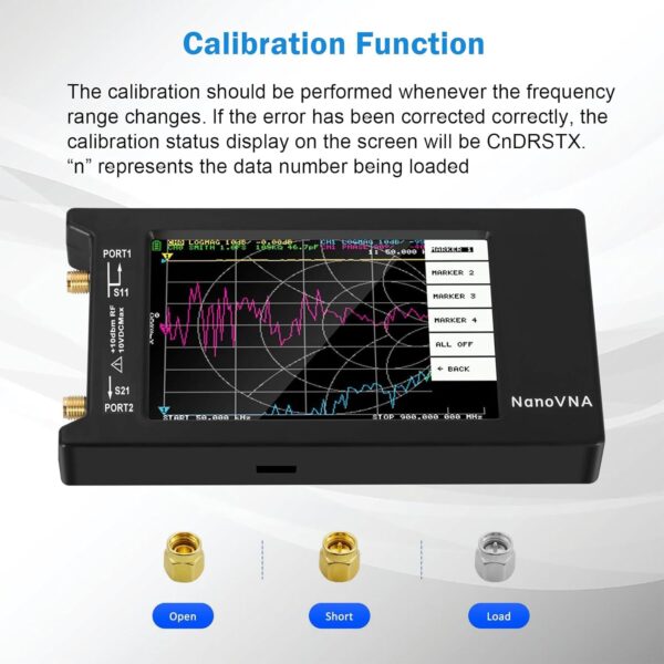 NanoVNA H4 Analizzatore d’antenna V4.3 10KHz-1.5 GHz