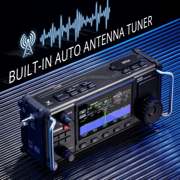 Radio HF Portatile X6200, Ricevitore Hf/50Mhz/Wfm/Air Con Sistema Di Scansione Diretta RF, Batteria Rimovibile Da 3200 Mah, Display LC Da 10 Cm, Supporta La Modulazione SSB/CW/AM/NFM/DIGI/WFM