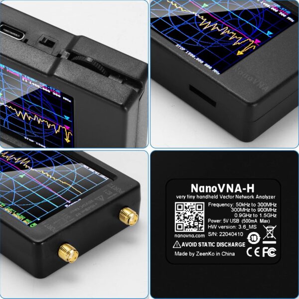 NanoVNA-H Analizzatore d’Antenna Versione V3.6