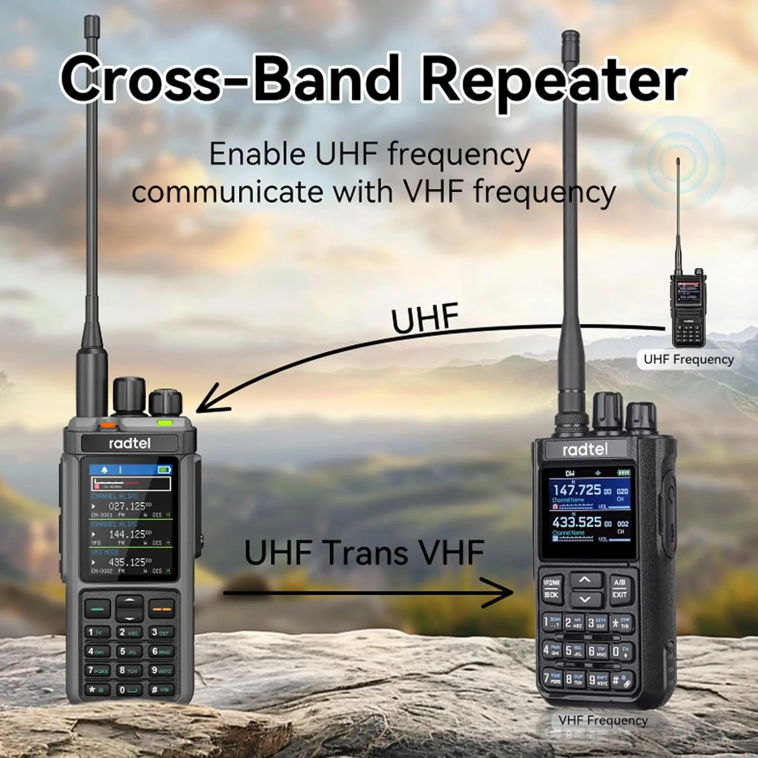 Radtel RT-880 Portatile VHF UHF 10W